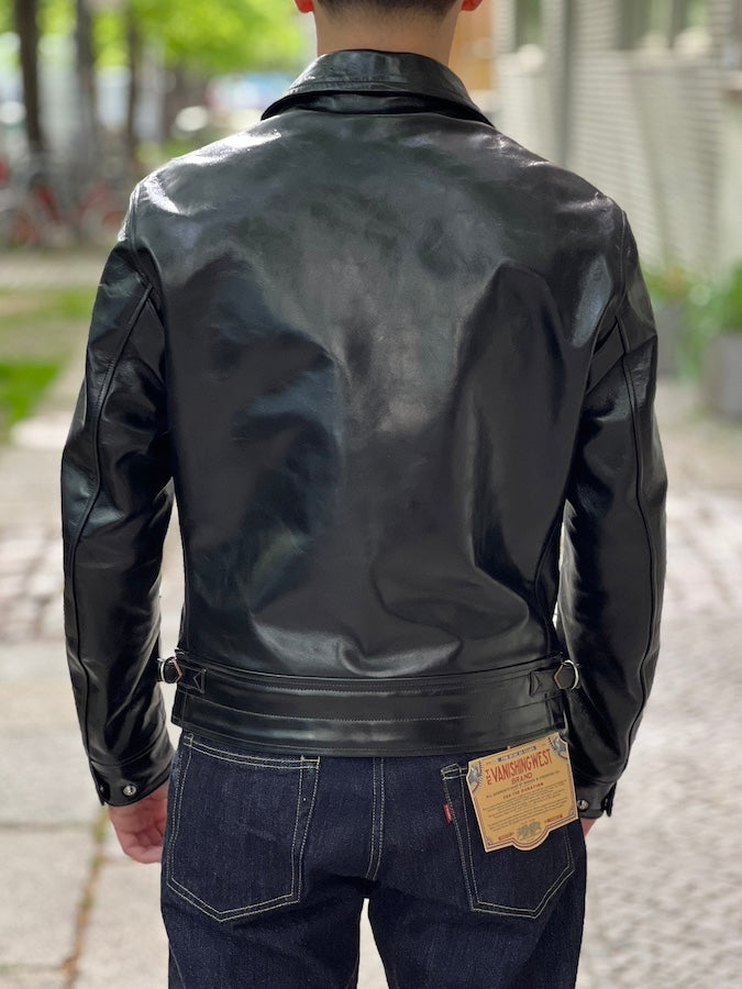 "MULHOLLAND" - SPARTAN LEATHERS SPORTWEAR - SHELL CORDOVAN HORSEHIDE JACKET