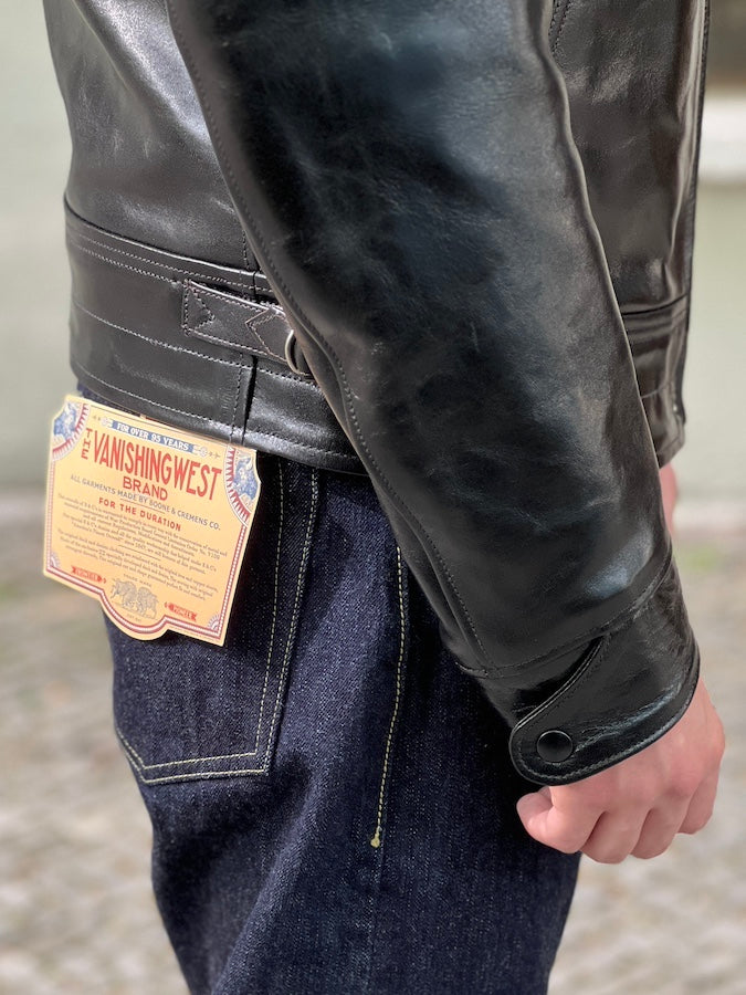 "MULHOLLAND" - SPARTAN LEATHERS SPORTWEAR - SHELL CORDOVAN HORSEHIDE JACKET