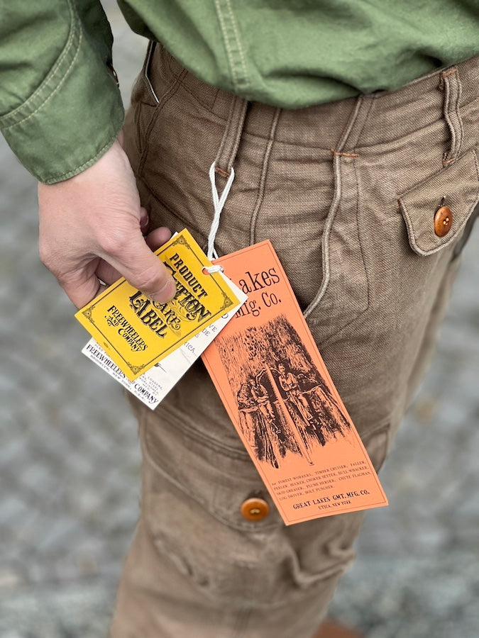 "TIMBER CRUISER" TROUSERS - GREAT LAKES GMT. MFG. CO. - 1920~1930s WOODSMAN TROUSERS