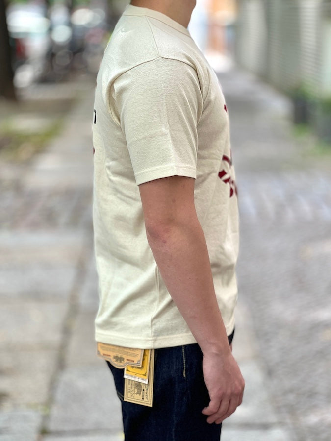 " MIDWAY GASOLINE " - Vintage Style Medium Weight Jersey "40s POWER WEAR PRINTED LABEL"