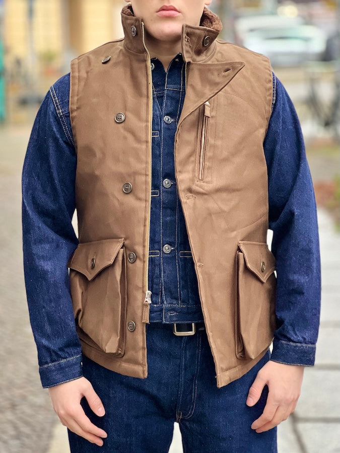 “WINTER AVIATORS VEST” - 1930 ~ 1940s CIVILIAN MILITARY STYLE CLOTHING - UNION SPECIAL OVERALLS