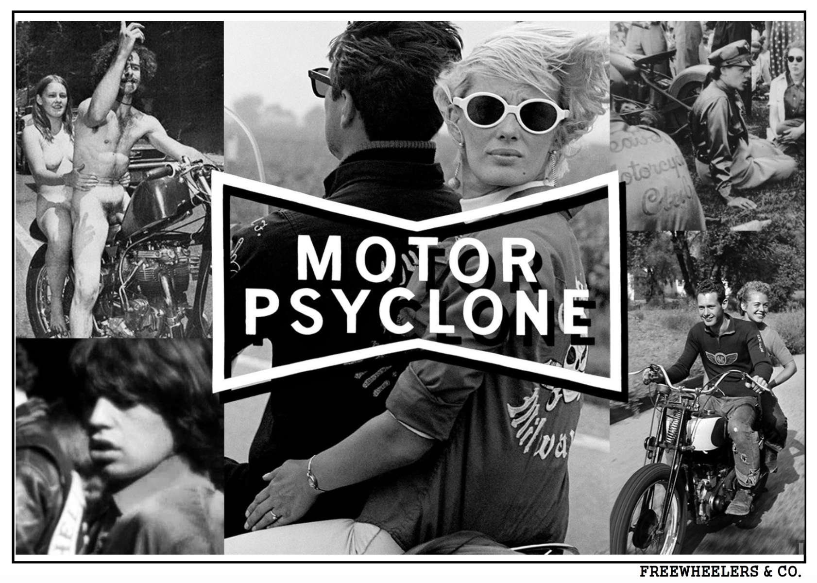 "SCREAMING EAGLE" - Vintage Style Medium Weight Jersey "50s POWER WEAR PRINTED LABEL"