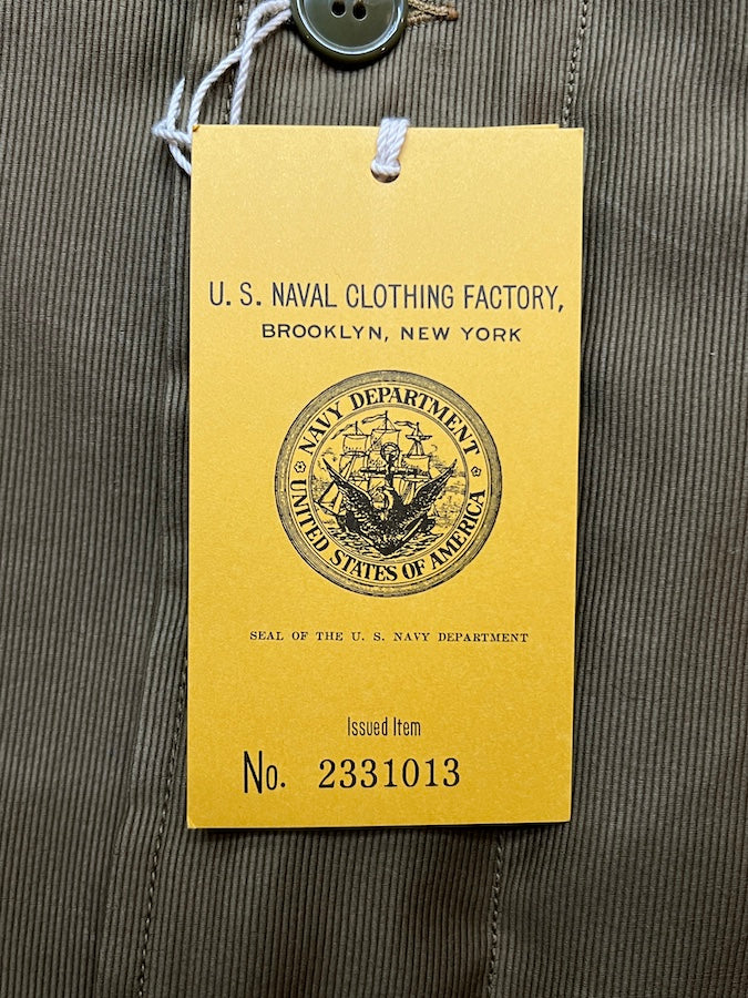 1940'S MILITARY CLOTHING "NAVY DEPARTMENT" ZIP DECK JACKET TYPE N-1 - Khaki Beige