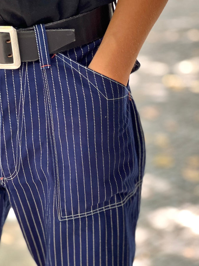 "LONGSHOREMAN" OVERALLS - 1900 ~ 1920s STYLE WORK CLOTHING - "Original Indigo Wabash Cloth" - UNION SPECIAL OVERALLS