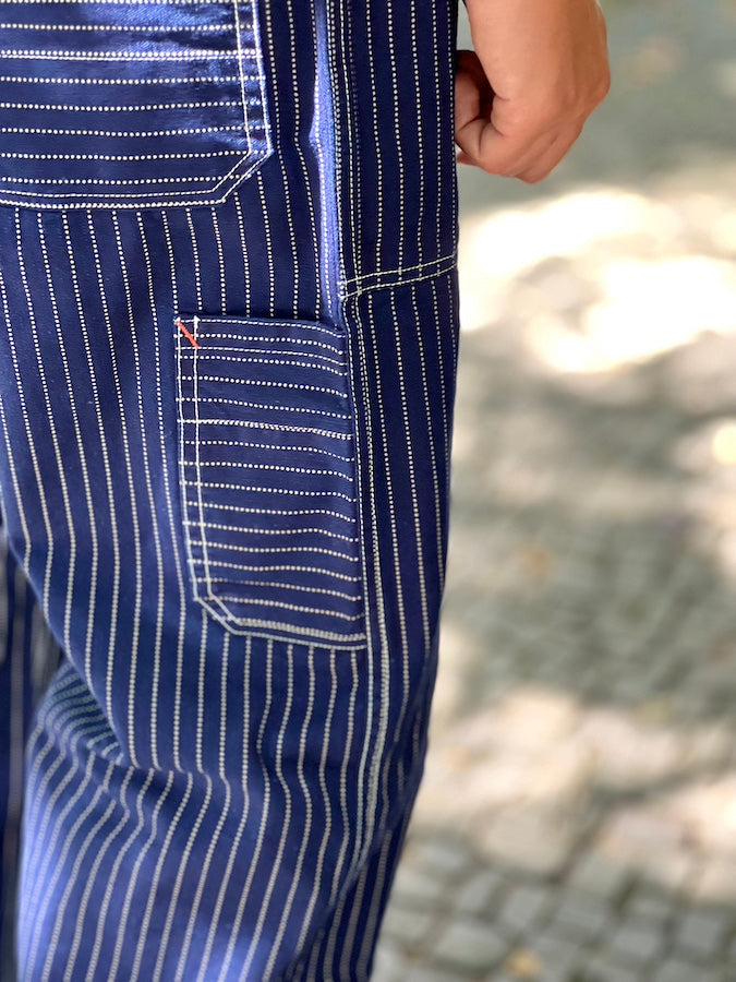 "LONGSHOREMAN" OVERALLS - 1900 ~ 1920s STYLE WORK CLOTHING - "Original Indigo Wabash Cloth" - UNION SPECIAL OVERALLS