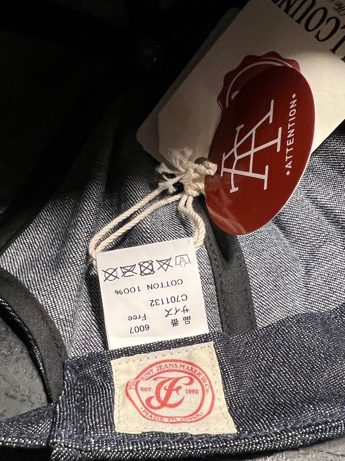 6007 - " Chain Embroidery " Denim 1950's Baseball Cap