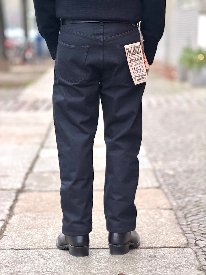 1101BG * LIMITED MODEL * Black Straight - 13.7oz Selvedge Denim - One Washed