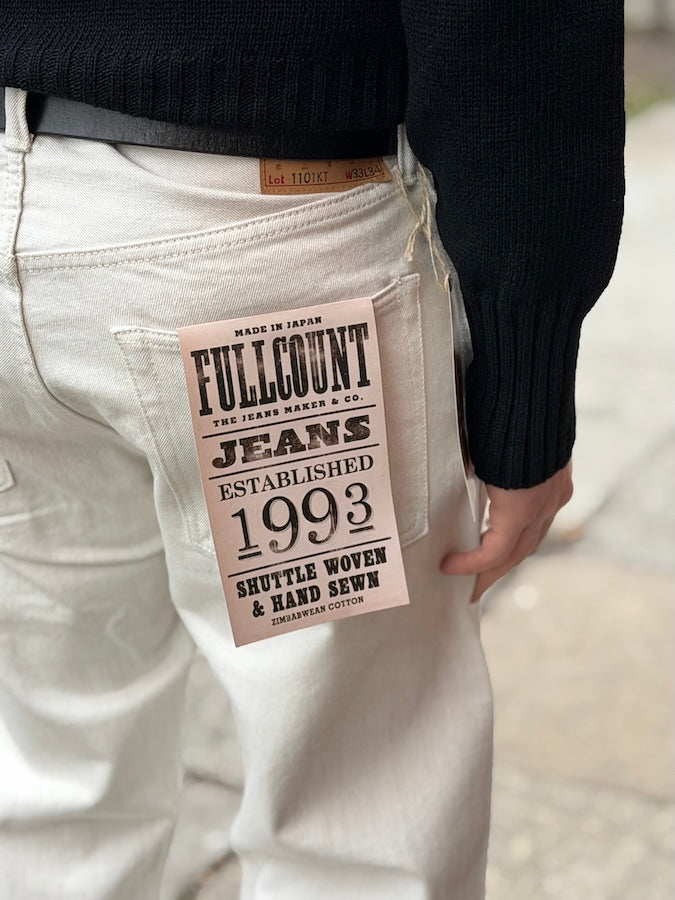 1101KT * LIMITED MODEL * Ecru Straight - 13.7oz Denim - One Washed