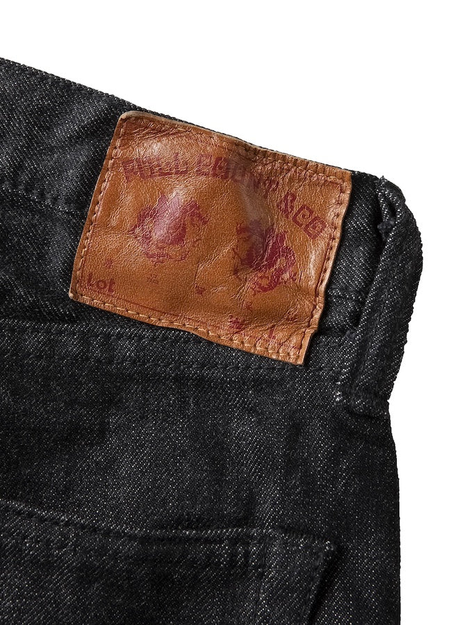 1108BK Black Slim Straight - 13.7oz Selvedge Denim - One Washed