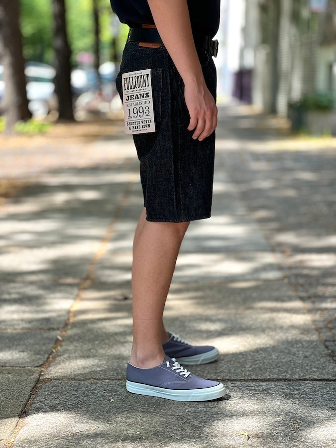 1904BK - 5 Pocket Denim Shorts - 13.7oz " Black " Selvedge Denim