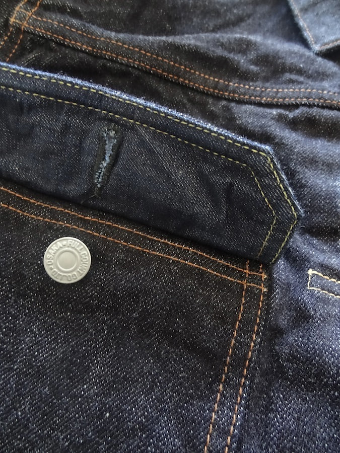 2102 XX-W - Type II Jacket - 15.5oz Selvedge Denim - One Washed