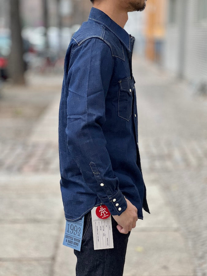 4894 - 8oz Denim Western Shirt - One Washed