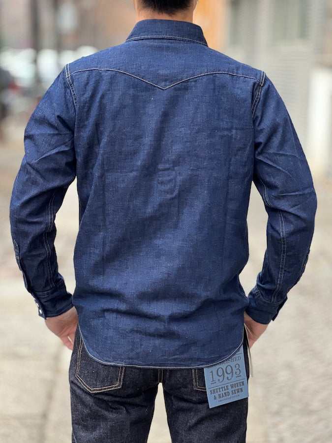 4894 - 8oz Denim Western Shirt - One Washed