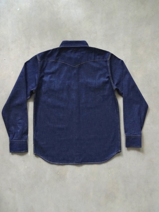 4894 - 8oz Denim Western Shirt - One Washed