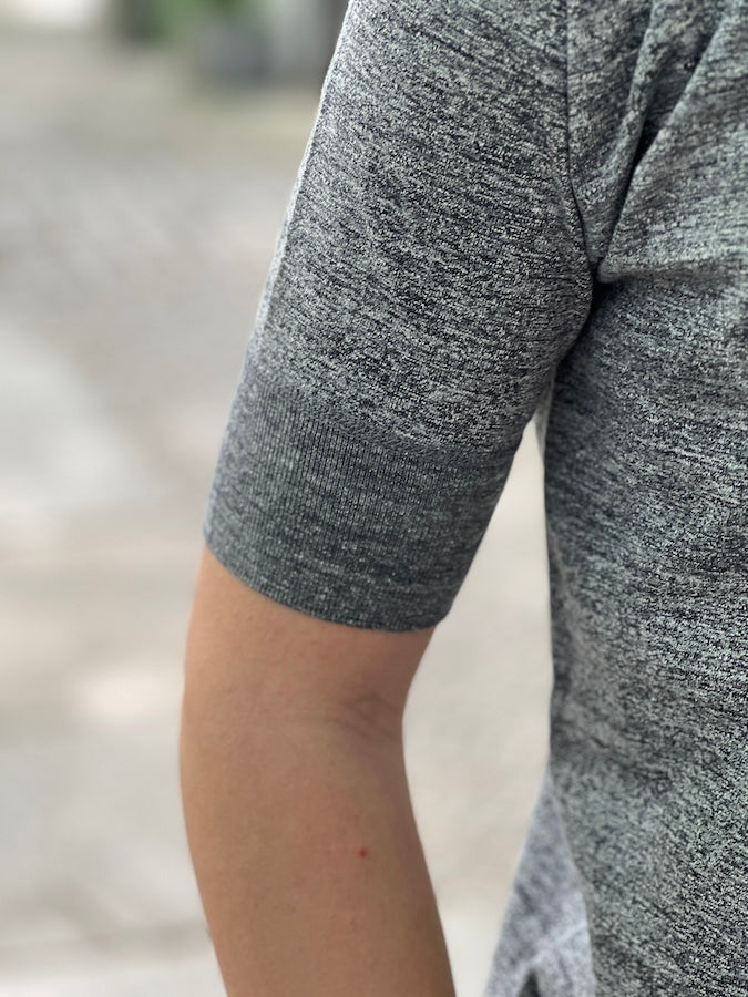 ROYAL CLASS - R-04 HENRY Loopwheeled Pocket T-Shirt - Heather Grey