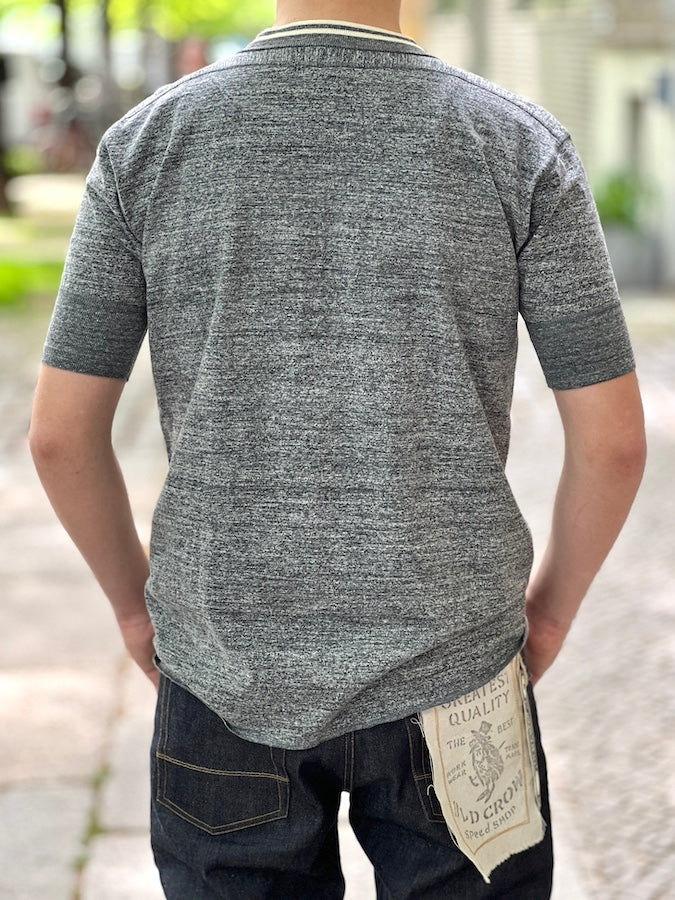 ROYAL CLASS - R-04 HENRY Loopwheeled Pocket T-Shirt - Heather Grey