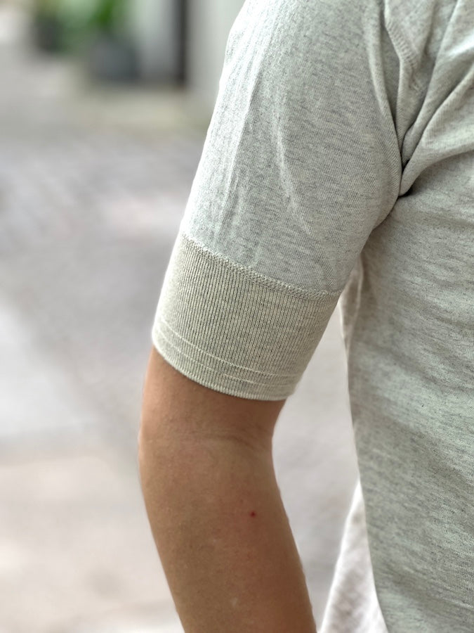ROYAL CLASS - R-04 HENRY Loopwheeled Pocket T-Shirt - Oatmeal