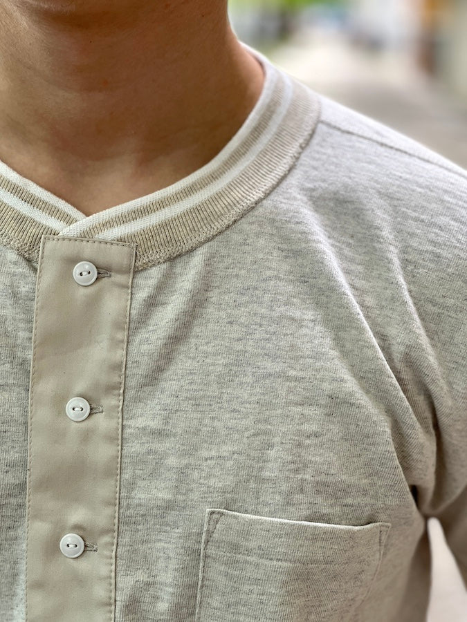 ROYAL CLASS - R-04 HENRY Loopwheeled Pocket T-Shirt - Oatmeal
