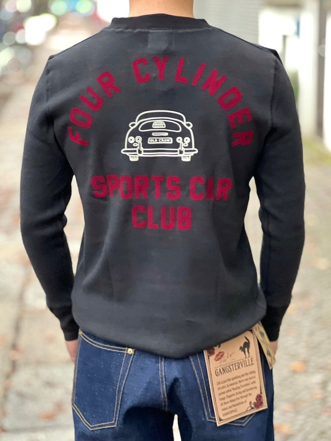 OLD CROW - FOUR CYLINDER S.C.C. - L/S HENRY T-SHIRT - Black