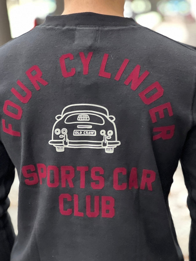 OLD CROW - FOUR CYLINDER S.C.C. - L/S HENRY T-SHIRT - Black