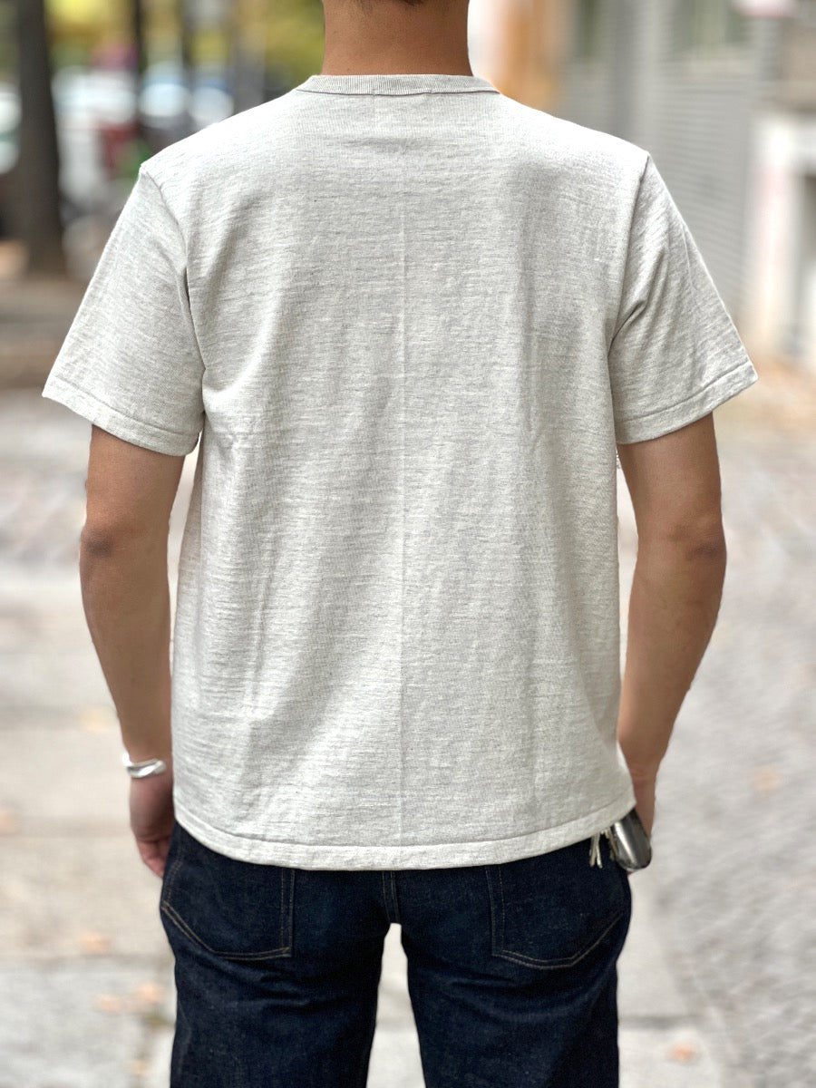 ROYAL CLASS - R-02 - Loopwheeled Pocket T-Shirt - Oatmeal