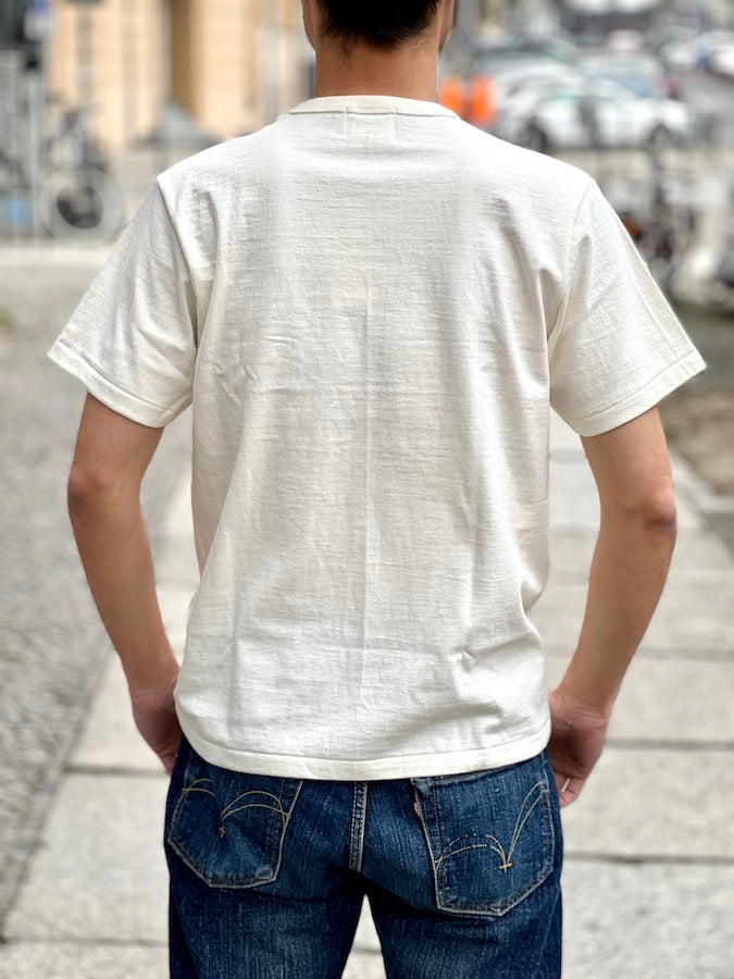 ROYAL CLASS - R-02 - Loopwheeled Pocket T-Shirt - White