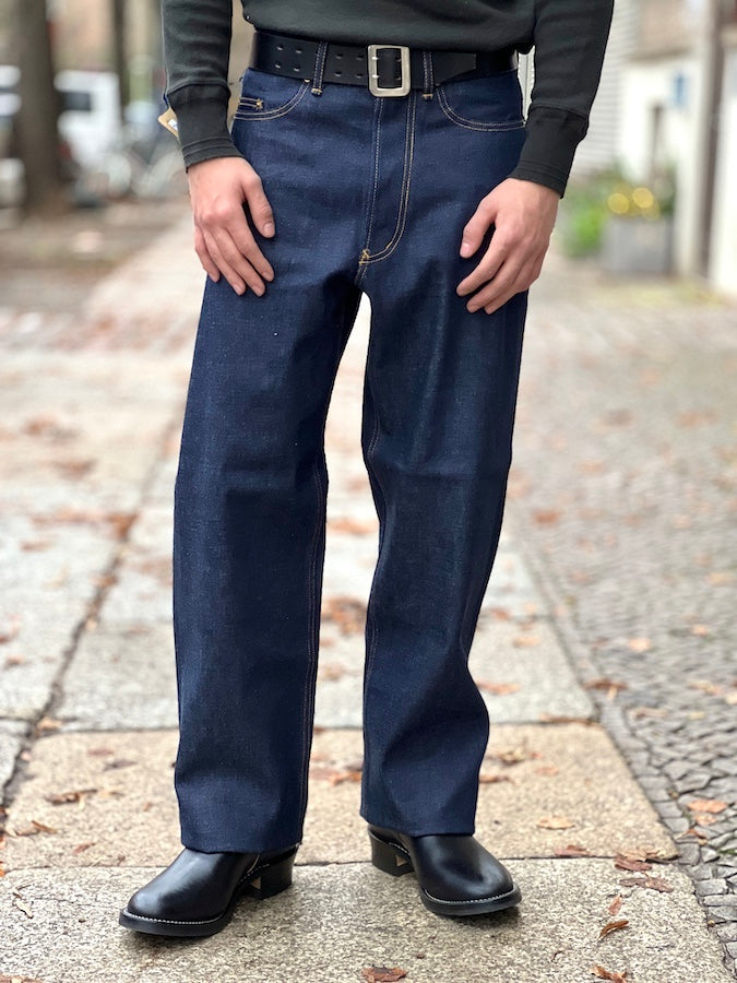 GANGSTERVILLE by Glad Hand & Co. - THUG WIDE DENIM - 12oz Selvedge Denim Pants - Indigo