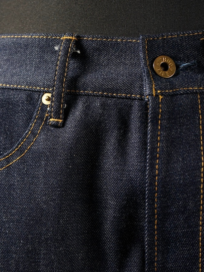 GANGSTERVILLE by Glad Hand & Co. - THUG WIDE DENIM - 12oz Selvedge Denim Pants - Black