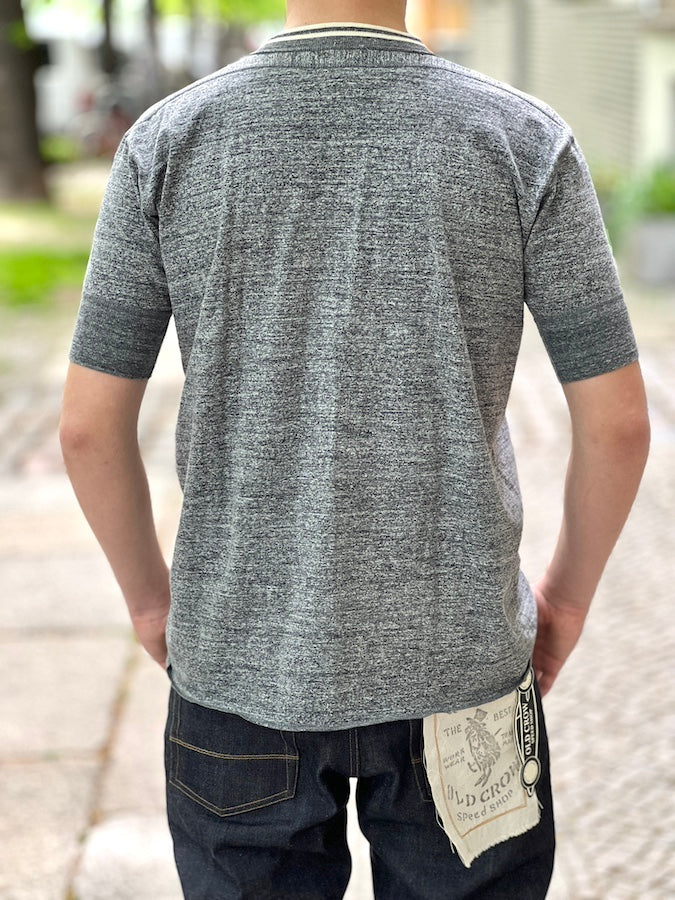 ROYAL CLASS - R-03 HENRY Loopwheeled T-Shirt - Heather Grey