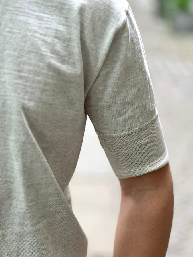 ROYAL CLASS - R-03 HENRY Loopwheeled T-Shirt - Oatmeal