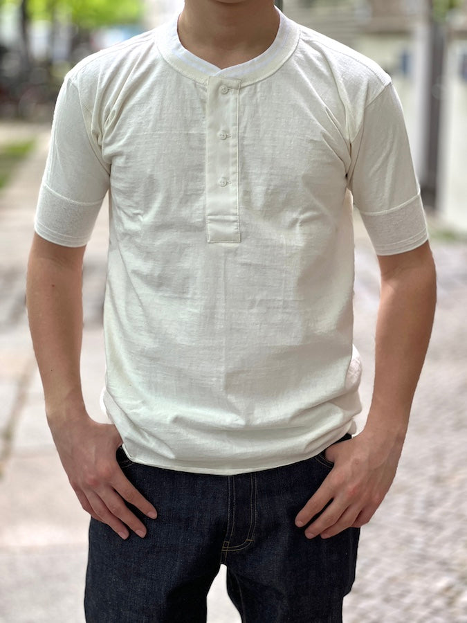 ROYAL CLASS - R-03 HENRY Loopwheeled T-Shirt - White