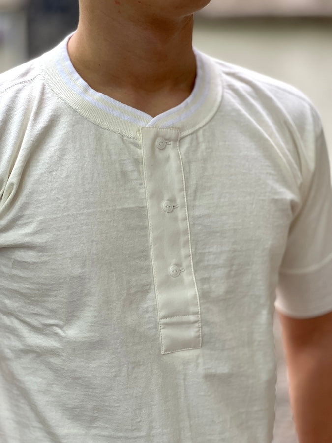 ROYAL CLASS - R-03 HENRY Loopwheeled T-Shirt - White