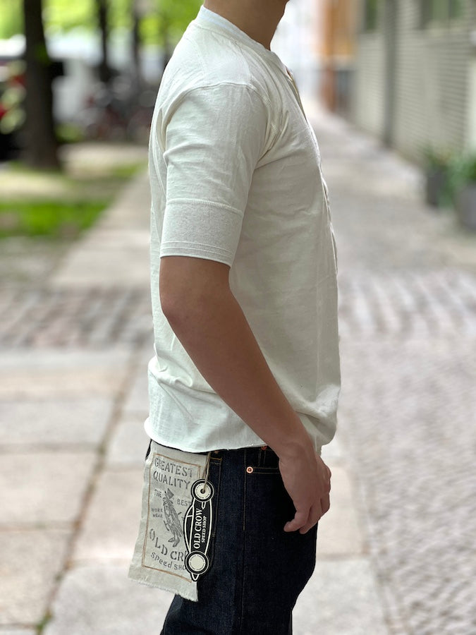 ROYAL CLASS - R-03 HENRY Loopwheeled T-Shirt - White