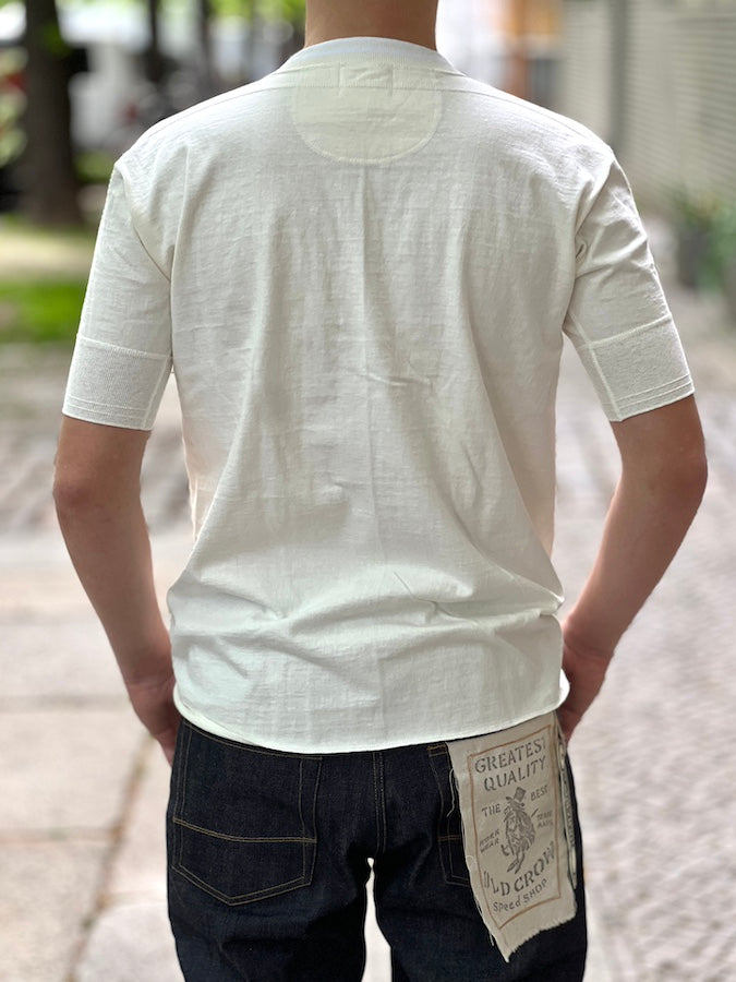 ROYAL CLASS - R-03 HENRY Loopwheeled T-Shirt - White