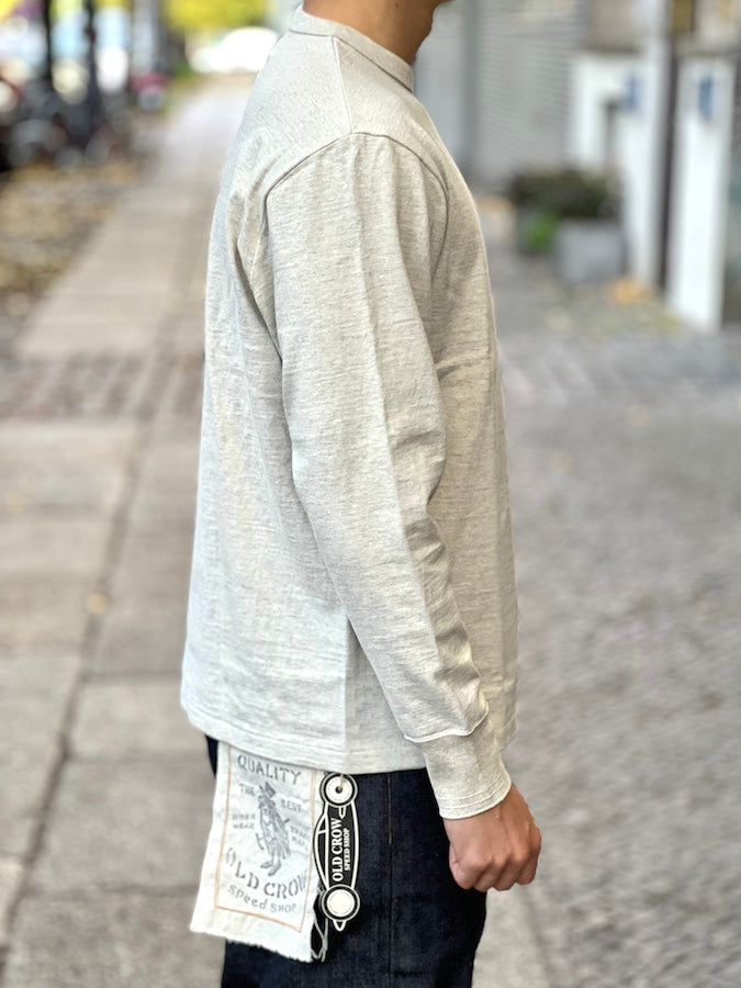 GLAD HAND & Co. - ROYAL CLASS - R-06 - Pocket Long Sleeve T-Shirt - Loopwheeled - 100% U.S.A. Cotton - Oatmeal