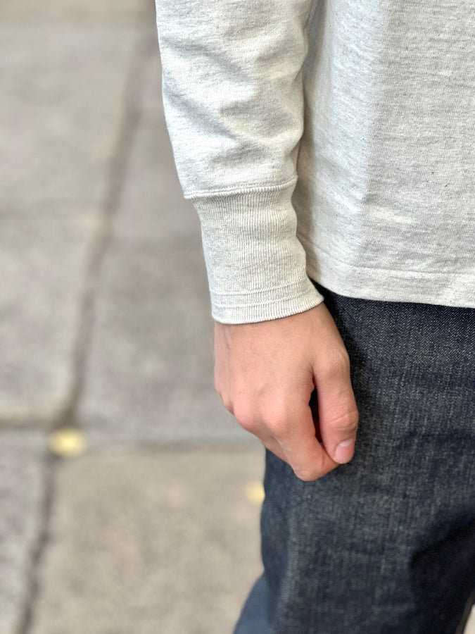 GLAD HAND & Co. - ROYAL CLASS - R-06 - Pocket Long Sleeve T-Shirt - Loopwheeled - 100% U.S.A. Cotton - Oatmeal