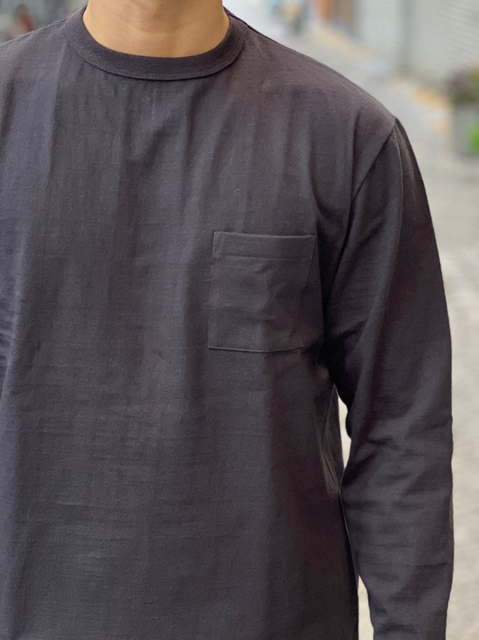 ROYAL CLASS - R-06 Loopwheeled Pocket Long Sleeve - Black