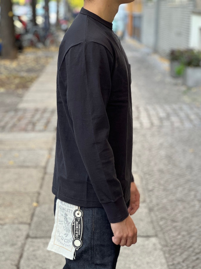 ROYAL CLASS - R-06 Loopwheeled Pocket Long Sleeve - Black