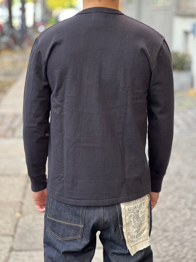 ROYAL CLASS - R-06 Loopwheeled Pocket Long Sleeve - Black
