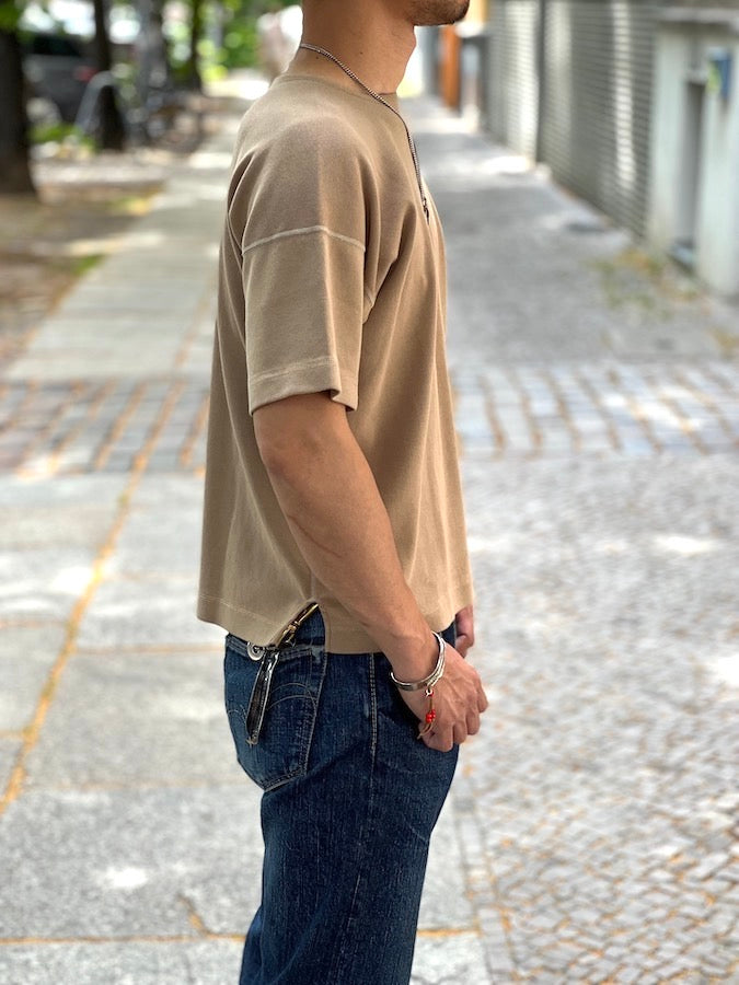 OLDE HOMESTEADER - Heavy Weight Rib - Crew Neck Short Sleeve - Khaki