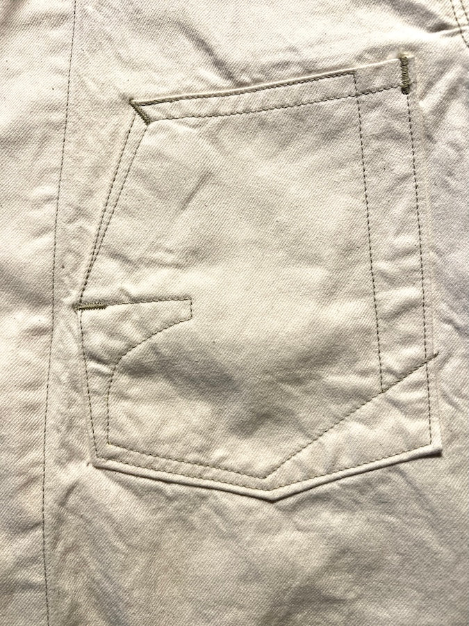 "Lot 100 JACKET" 1920 ~ 1923s STYLE WORK CLOTHING - THE IRONALL FACTORIES CO. - RAW WHITE