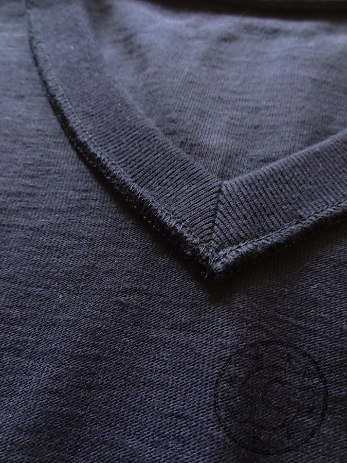ŌNO - garments - Tsuriami-ki - Loopwheeled - V-Neck - Long Sleeve