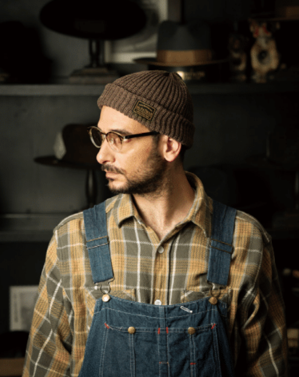 Mr. FATMAN - Watch Cap - 100% Cotton - Model: HUE - Brown