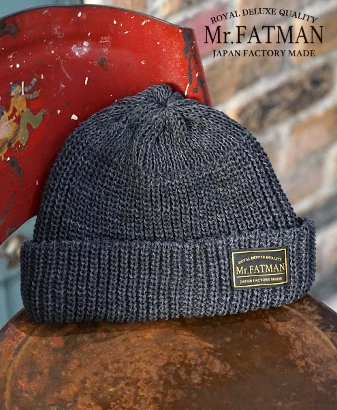 Mr. FATMAN - Watch Cap - 100% Cotton - Model: HUE - Charcoal Grey