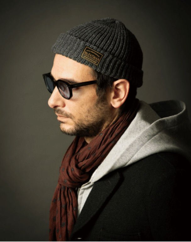 Mr. FATMAN - Watch Cap - 100% Cotton - Model: HUE - Charcoal Grey