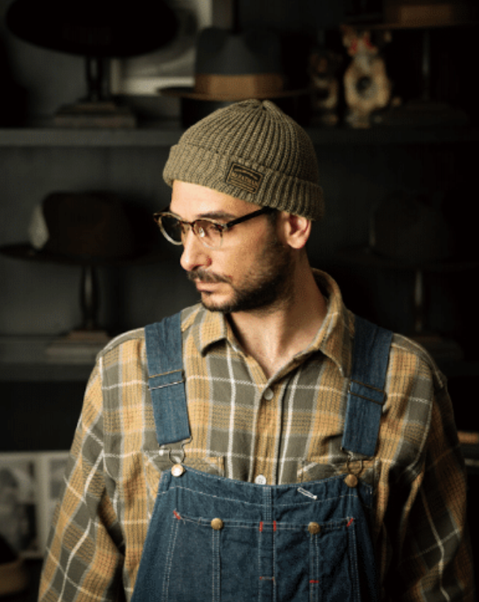 Mr. FATMAN - Watch Cap - 100% Cotton - Model: HUE - Khaki