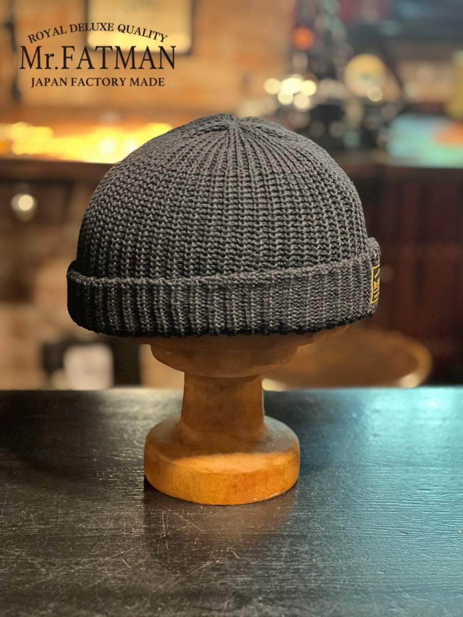 Mr. FATMAN - Watch Cap - 100% Cotton - Model: HUE - Black