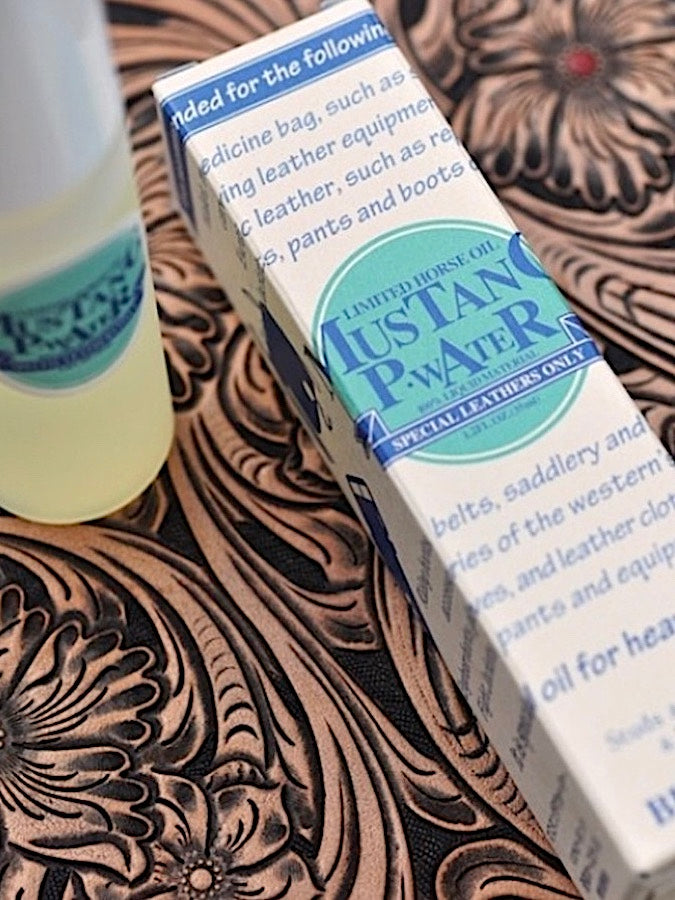 "The Finest Leather Care In The World" - 100 % organic mustang horse liquid oil
