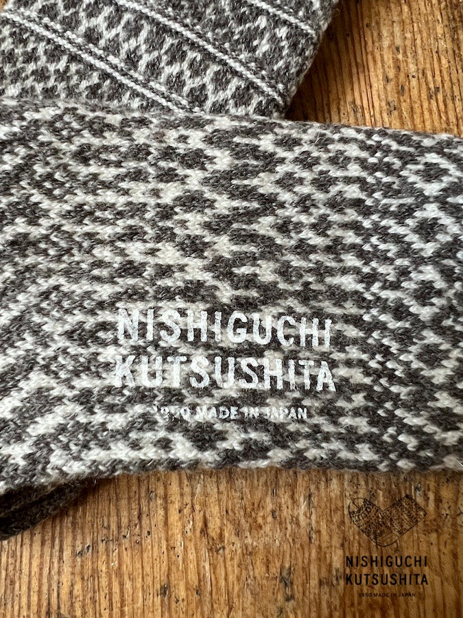 OSLO - WOOL JACQUARD SOCKS **New Color** GRAY