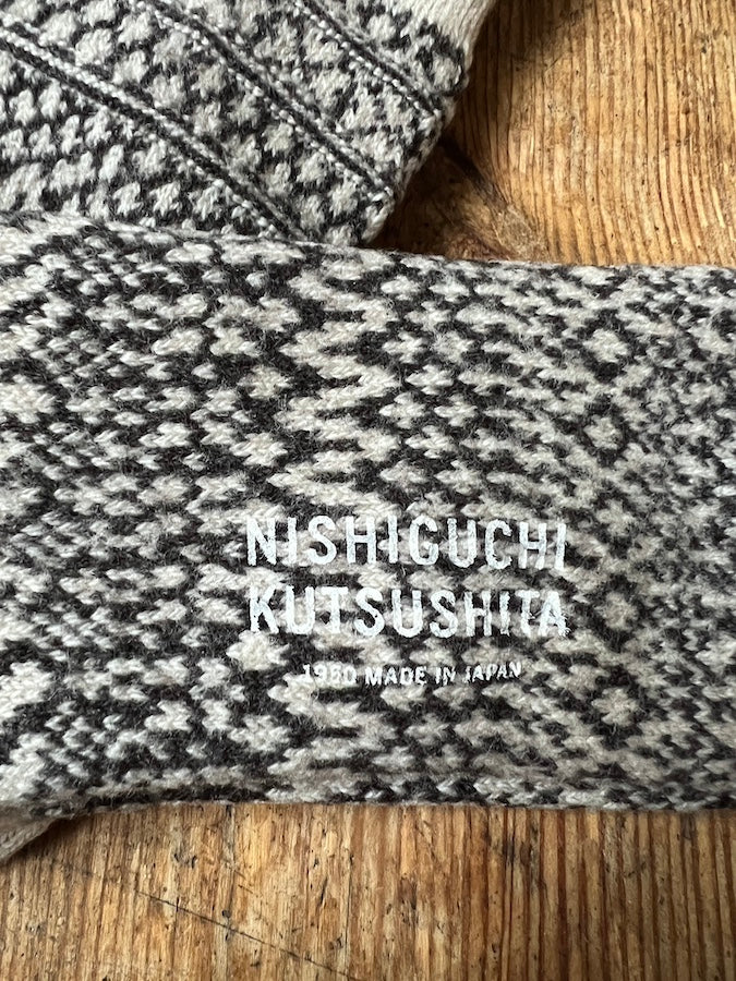 OSLO - WOOL JACQUARD SOCKS - OATMEAL